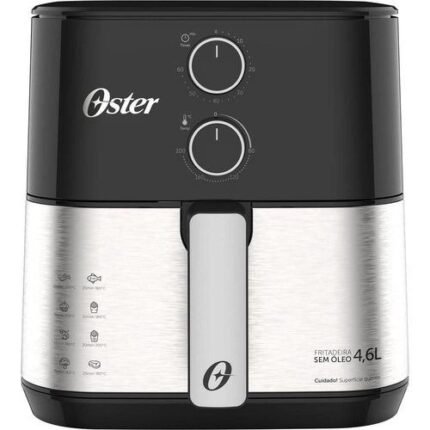 Fritadeira Elétrica Oster Inox Air Fryer Compact 4,6L OFRT520 - 110v